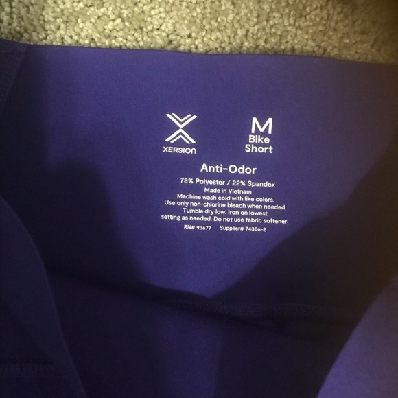 Xersion Purple Bike Shorts - Picture 1 of 3